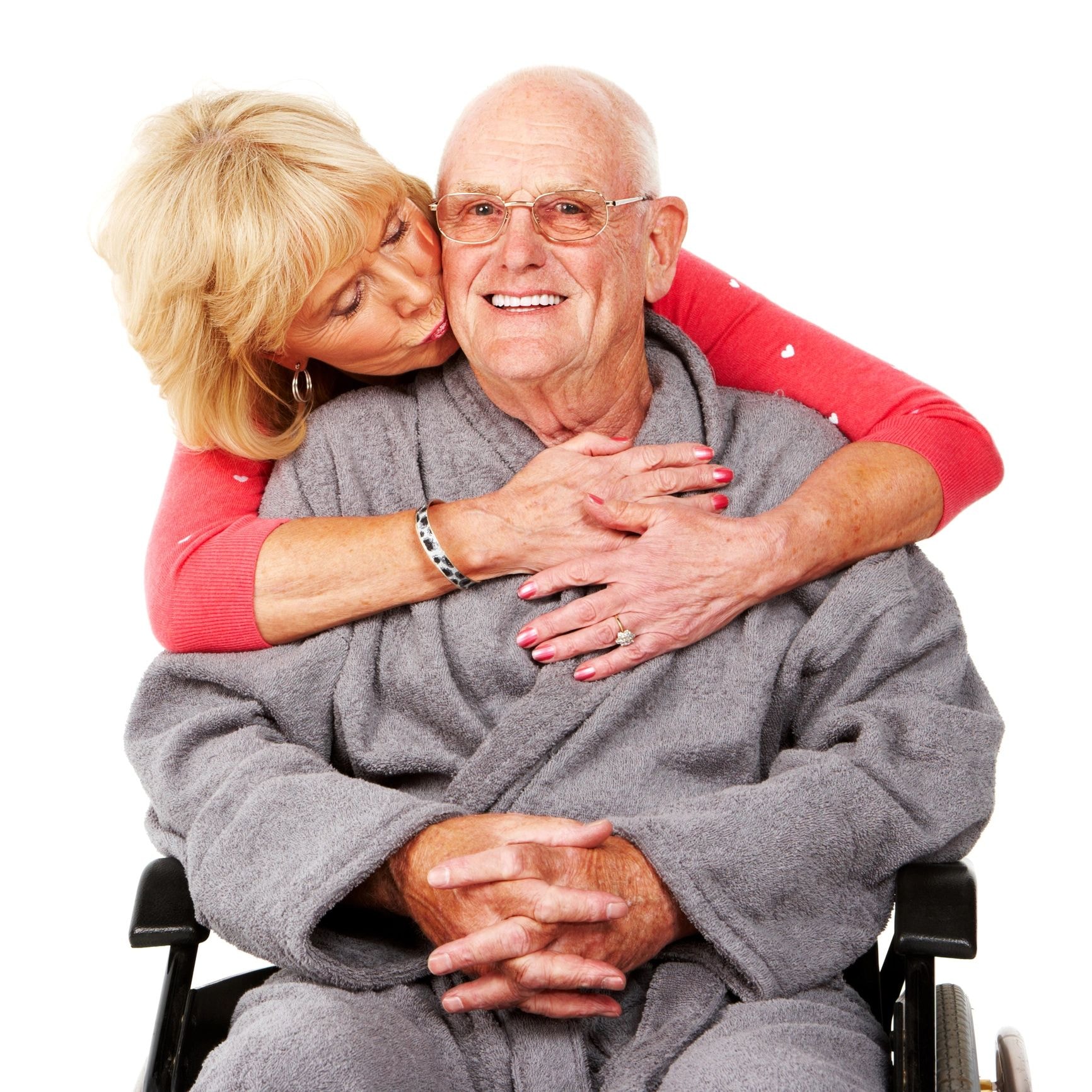 Caregiver with client
